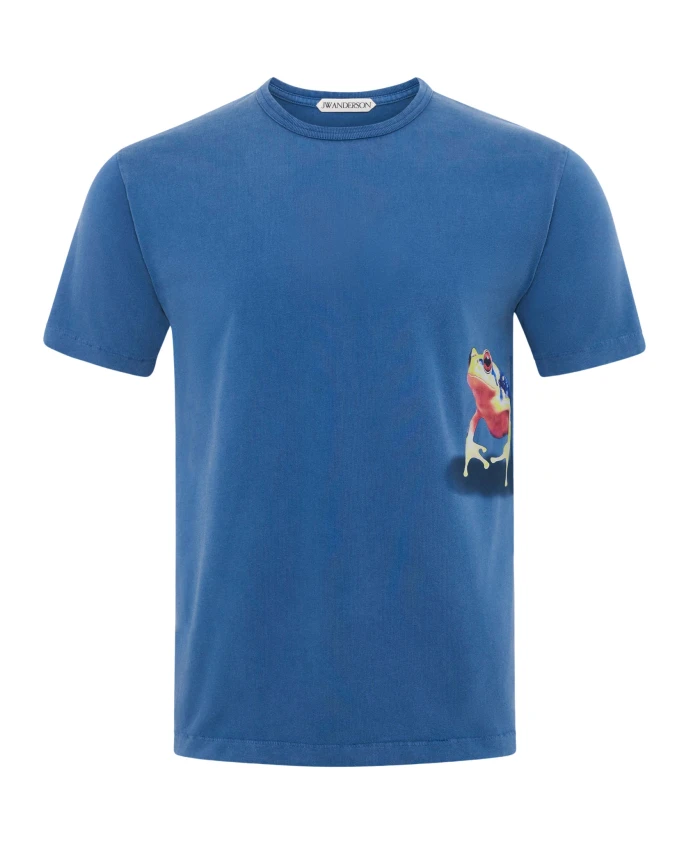 Футболка с выглядывающей лягушкой Jw Anderson, синий
Футболка с выглядывающей лягушкой Jw Anderson, синий