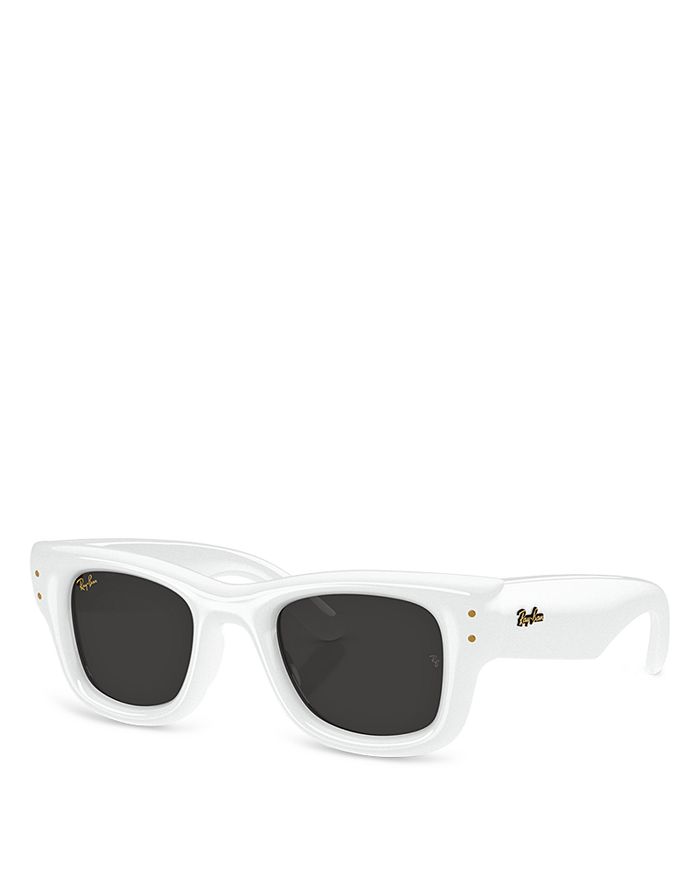 Wayfarer Puffer A$AP Rocky квадратные солнцезащитные очки, 47 мм Ray-Ban, белый 
Wayfarer Puffer A$AP Rocky квадратные солнцезащитные очки, 47 мм Ray-Ban, белый