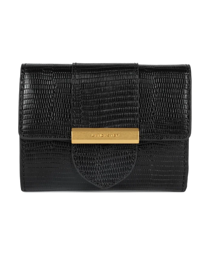 Кожаный кошелек с металлической застежкой Lancaster, черный
Кожаный кошелек с металлической застежкой Lancaster, черный