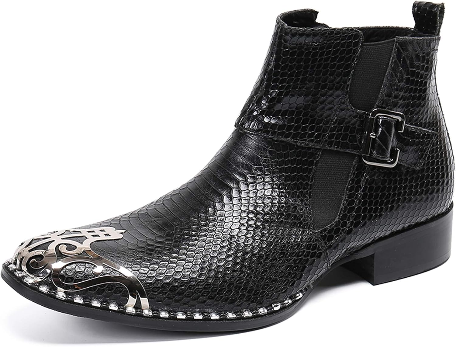 Мужские сапоги Santimon Mens Western Chelsea из кожи с металлическим носком и молнией, черный
Мужские сапоги Santimon Mens Western Chelsea из кожи с металлическим носком и молнией, черный