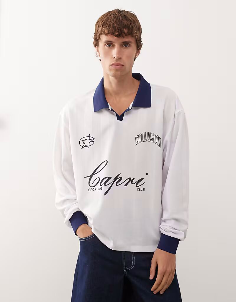 Футболка белого цвета с принтом «Капри» Collusion, Белый, Футболка белого цвета с принтом «Капри» Collusion
Футболка белого цвета с принтом «Капри» Collusion, Белый, Футболка белого цвета с принтом «Капри» Collusion