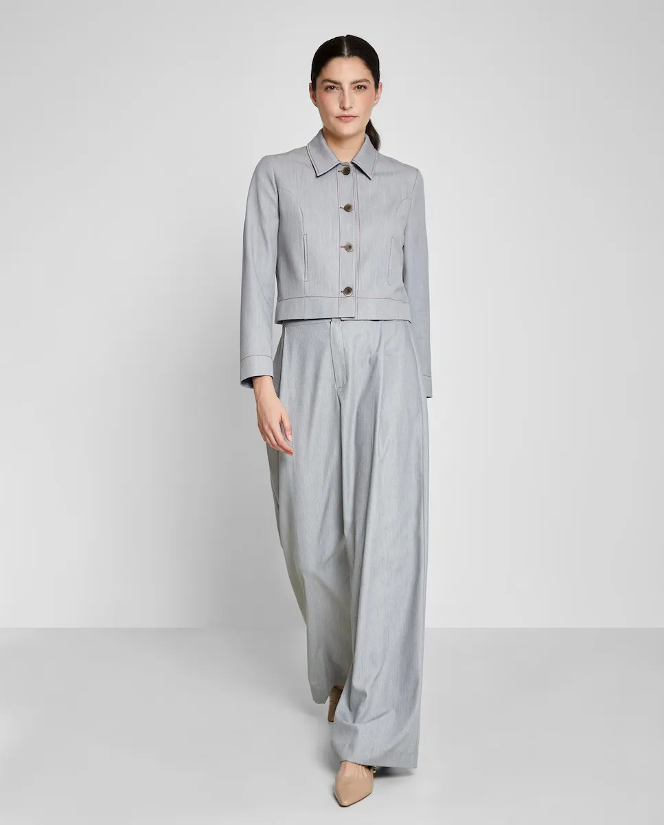 Женские брюки палаццо с застежкой на крючки Trucco, светло-серый
Женские брюки палаццо с застежкой на крючки Trucco, светло-серый