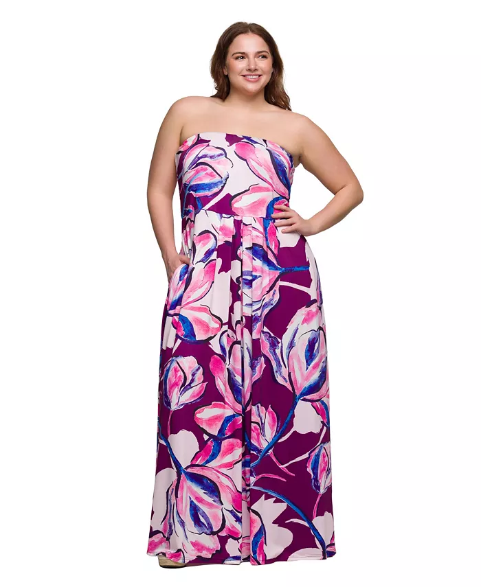 Платье макси без бретелек большого размера с карманами 24seven Comfort Apparel, мультиколор
Платье макси без бретелек большого размера с карманами 24seven Comfort Apparel, мультиколор