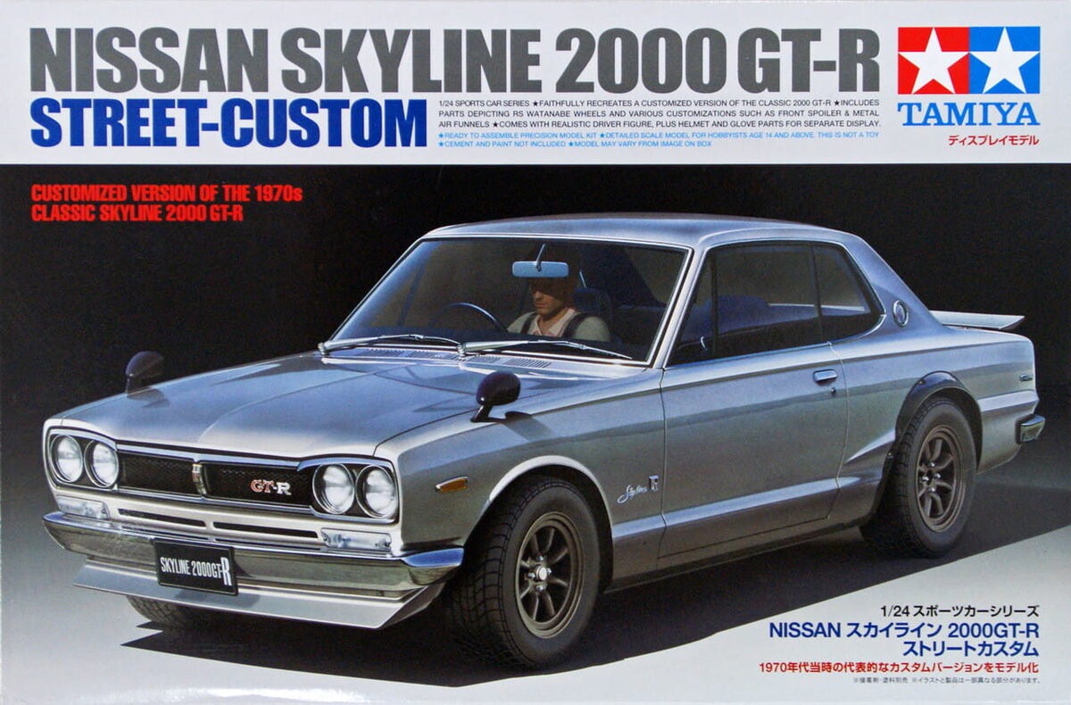 Nissan Skyline 2000Gt-R Street-Custom Tamiya 24335 1:24
Nissan Skyline 2000Gt-R Street-Custom Tamiya 24335 1:24