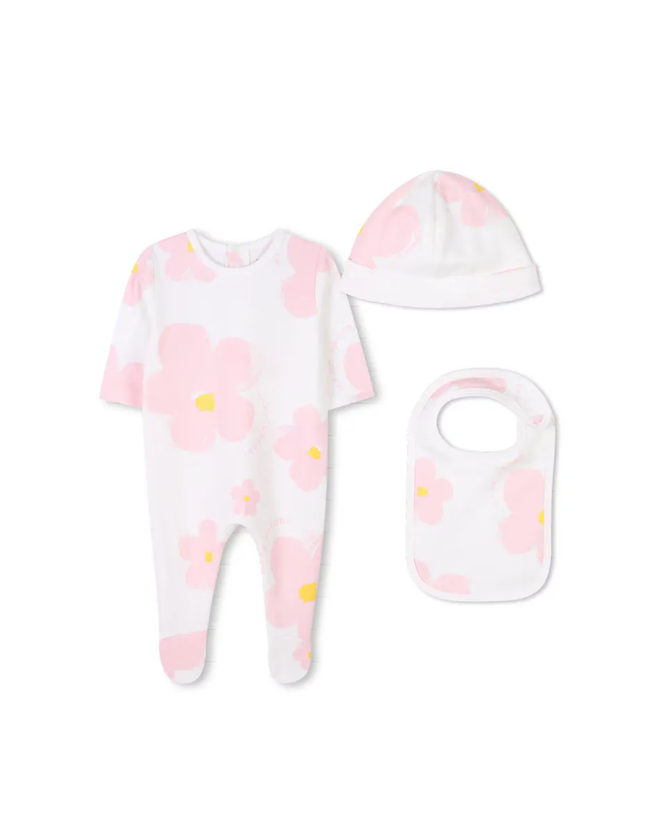 Детский комплект из 3 предметов 100% хлопок с цветочным принтом Marc Jacobs, цвет Rosa
Детский комплект из 3 предметов 100% хлопок с цветочным принтом Marc Jacobs, цвет Rosa