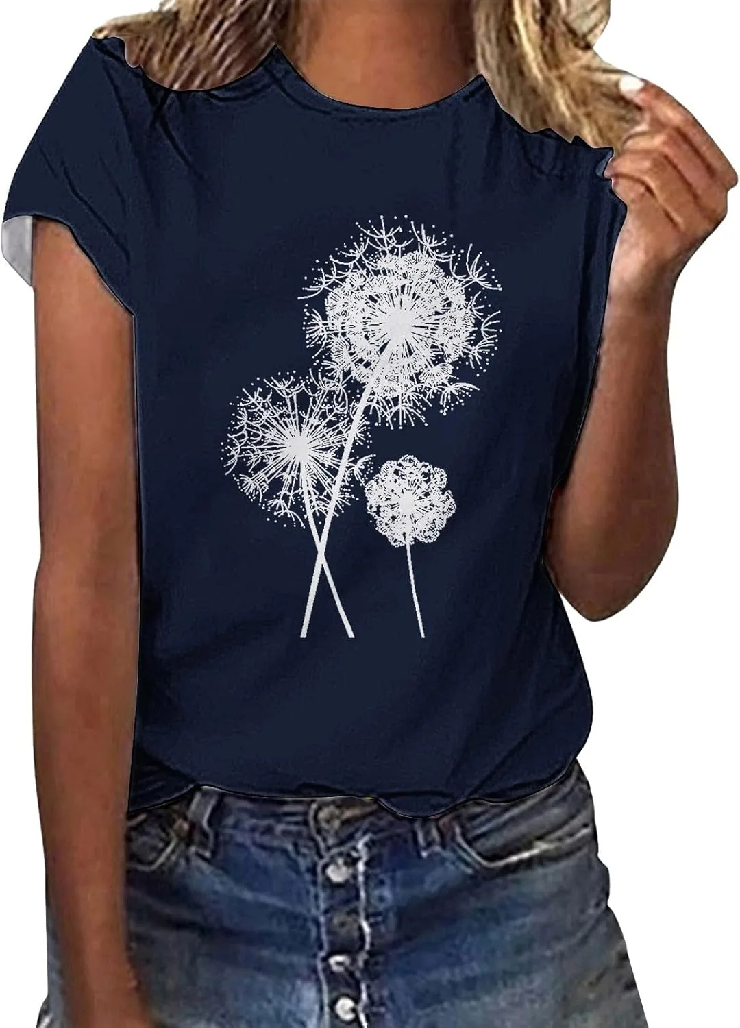 Женская футболка с принтом Dandelion, короткий рукав, свободный крой
Женская футболка с принтом Dandelion, короткий рукав, свободный крой