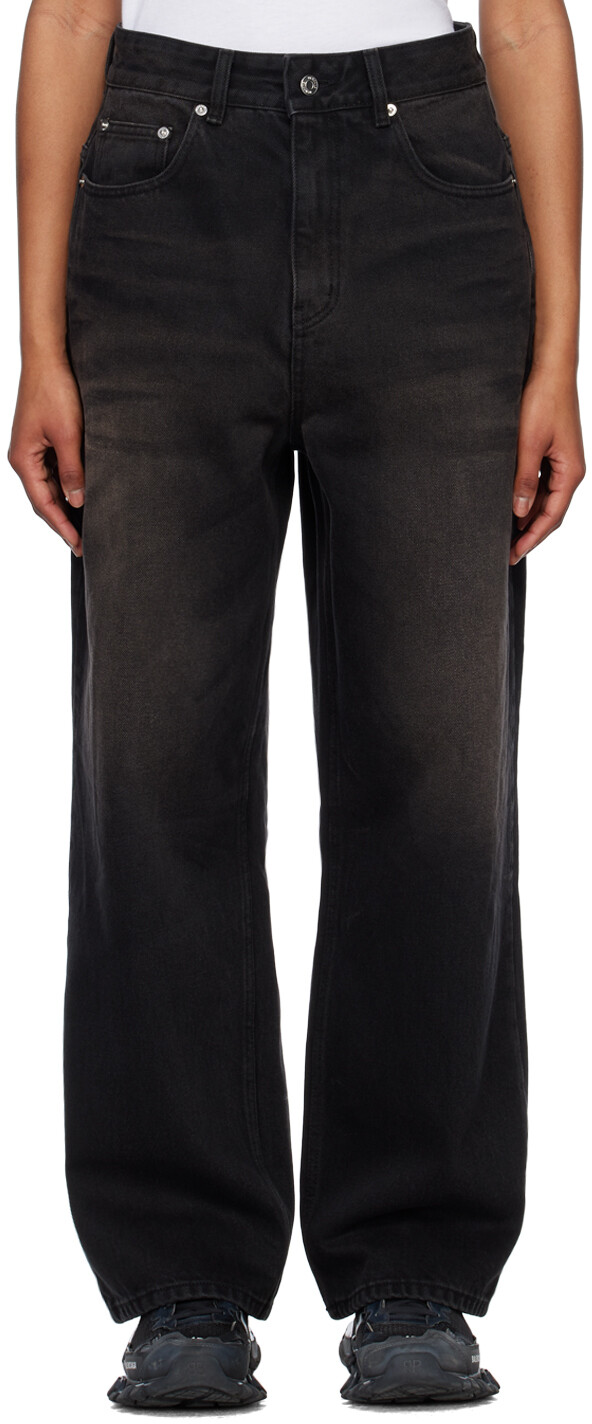 Черные широкие джинсы We11done
Черные широкие джинсы We11done