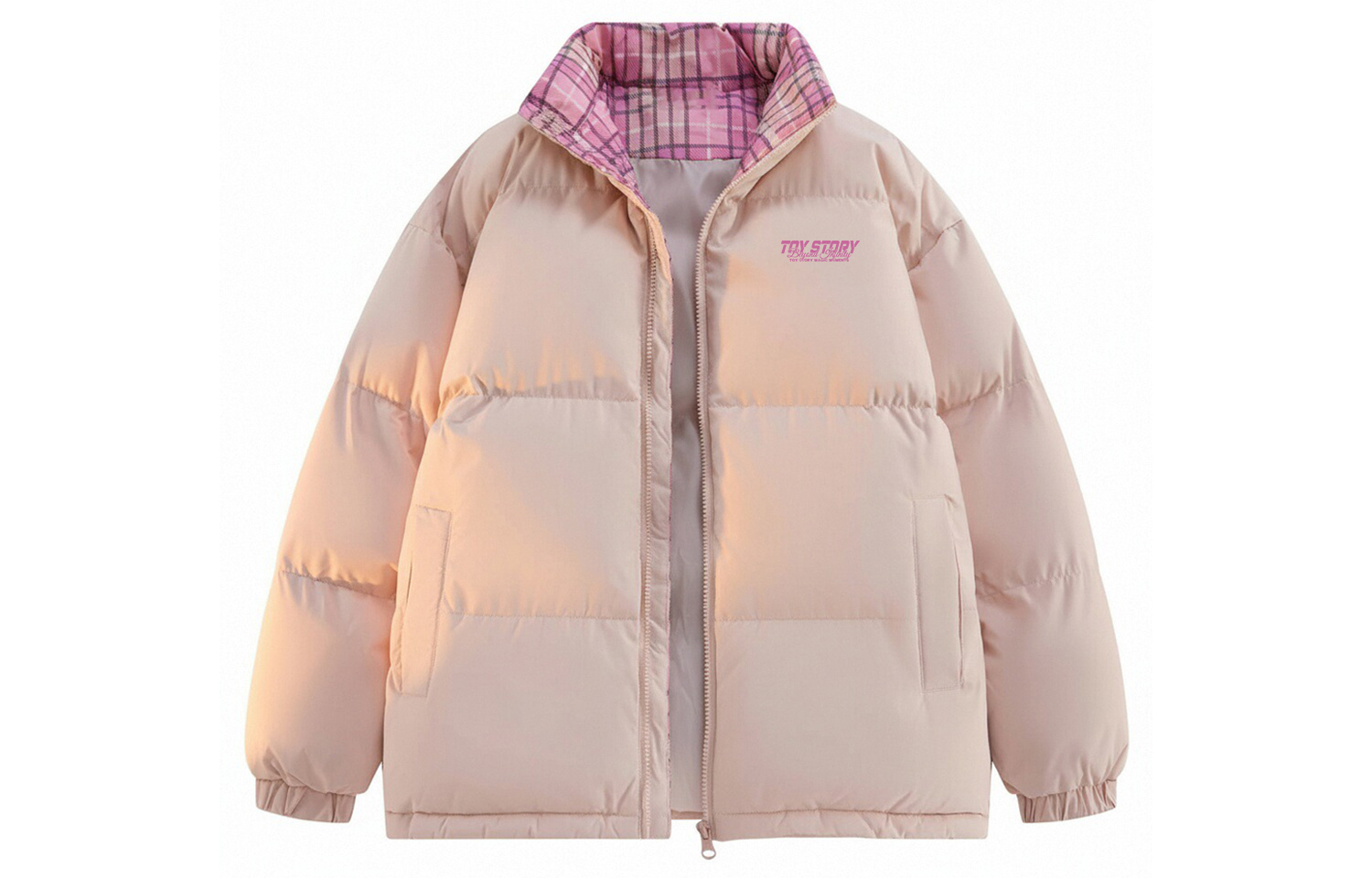 Пуховая куртка унисекс с воротником-стойкой и утолщенным низом Disney, розовый
Пуховая куртка унисекс с воротником-стойкой и утолщенным низом Disney, розовый