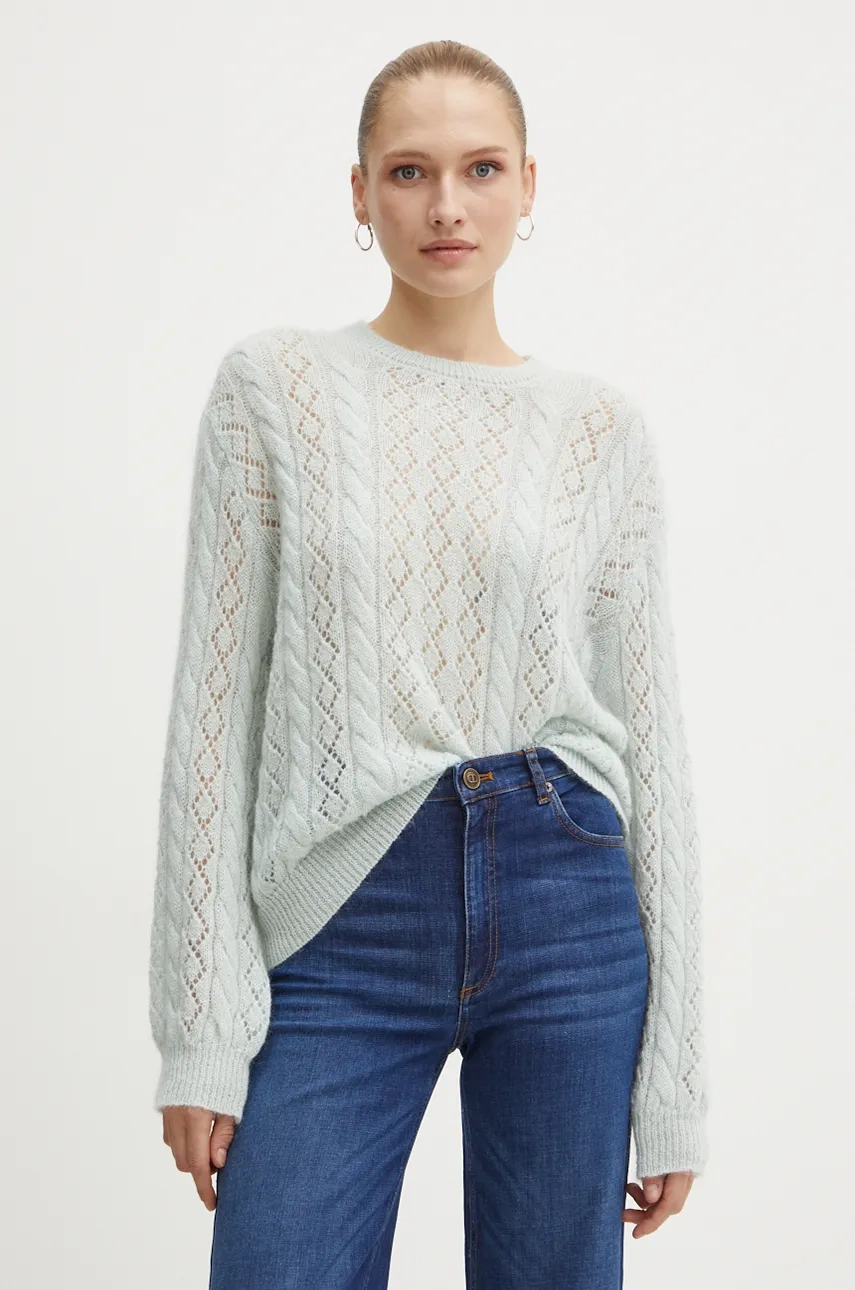 Свитер из смесовой шерсти Twinset, зеленый
Свитер из смесовой шерсти Twinset, зеленый