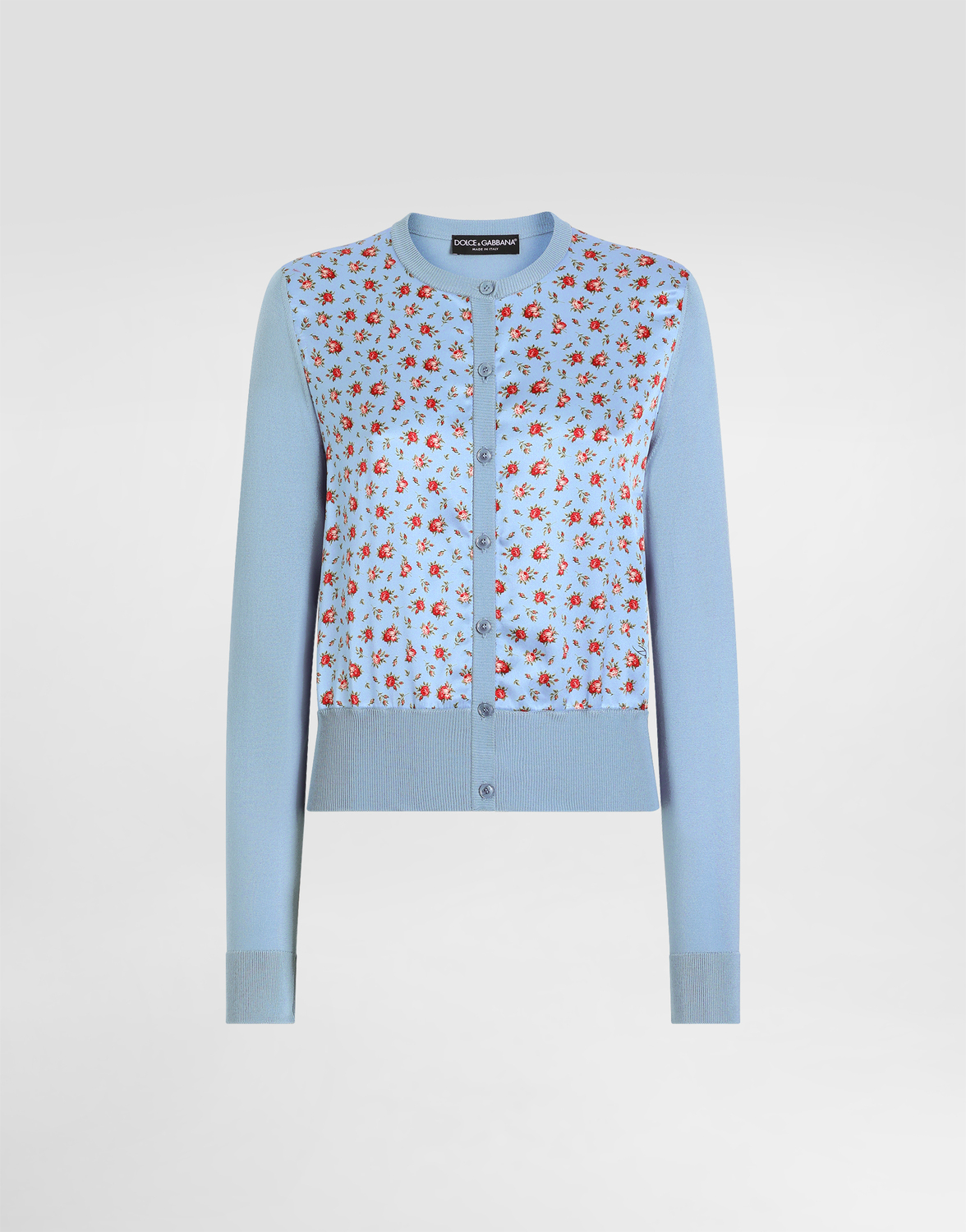 Маленький сатиновый кардиган с принтом из роз DOLCE & GABBANA, мультиколор
Маленький сатиновый кардиган с принтом из роз DOLCE & GABBANA, мультиколор