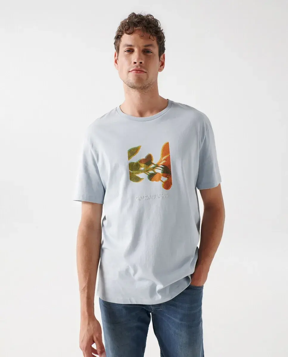 Мужская синяя футболка с коротким рукавом Salsa Jeans, синий
Мужская синяя футболка с коротким рукавом Salsa Jeans, синий