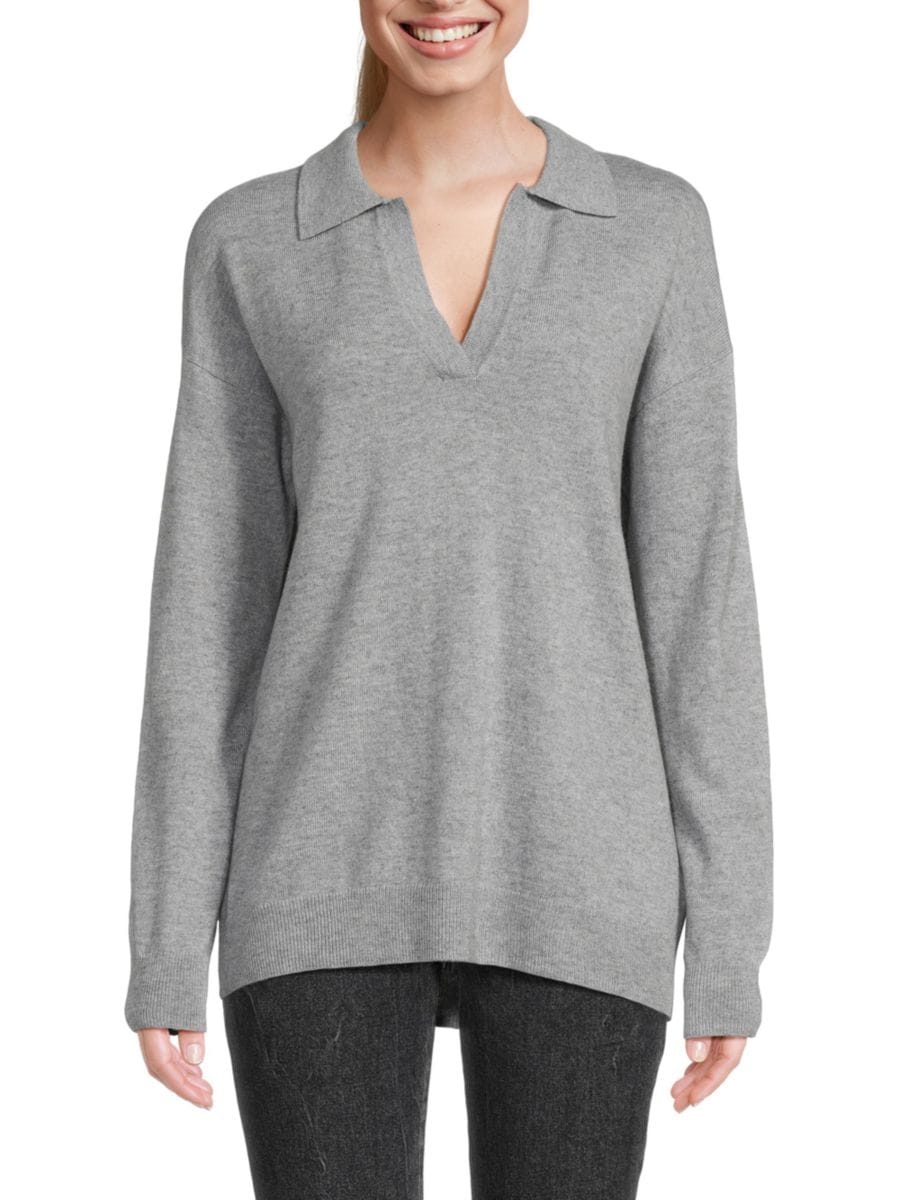 Свитер с воротником Джонни из смесовой шерсти Chinti and Parker, серый
Свитер с воротником Джонни из смесовой шерсти Chinti and Parker, серый