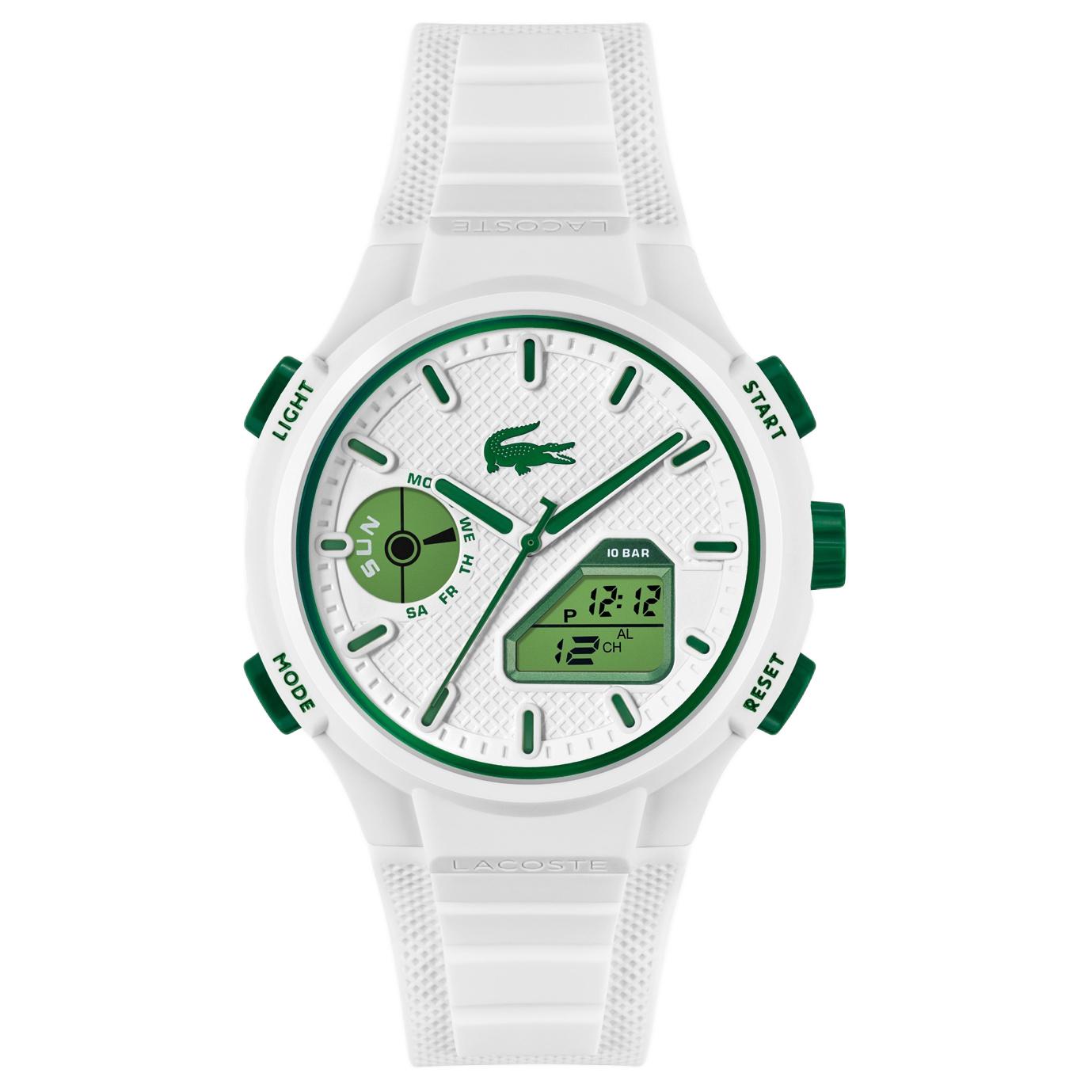 LACOSTE Часы Wrist Watch Quartz Movement Silicone Strap 45mm White Dial Men's Watch, White Dial
LACOSTE Часы Wrist Watch Quartz Movement Silicone Strap 45mm White Dial Men's Watch, White Dial