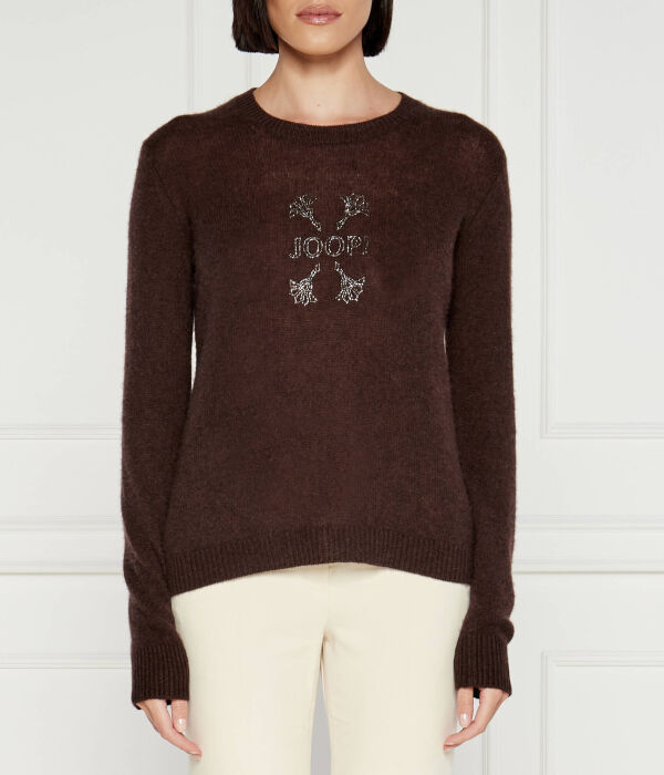 Кашемировый свитер Regular fit Joop!, коричневый
Кашемировый свитер Regular fit Joop!, коричневый