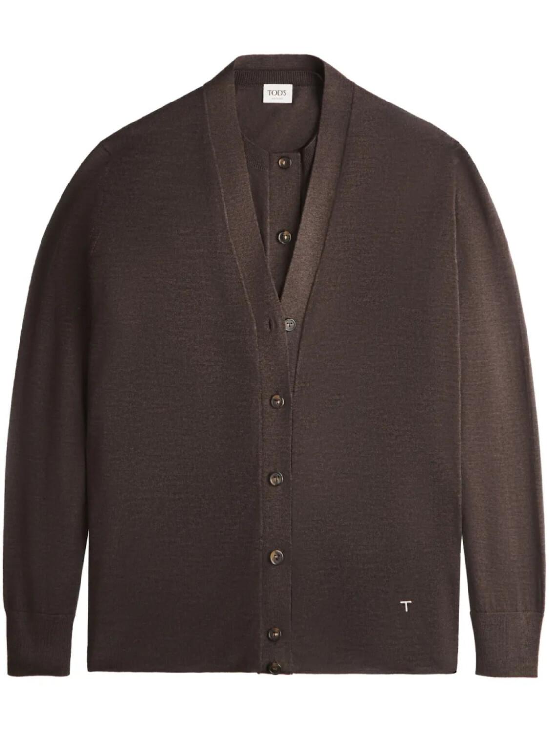 Tod's трикотажный кардиган, коричневый
Tod's трикотажный кардиган, коричневый