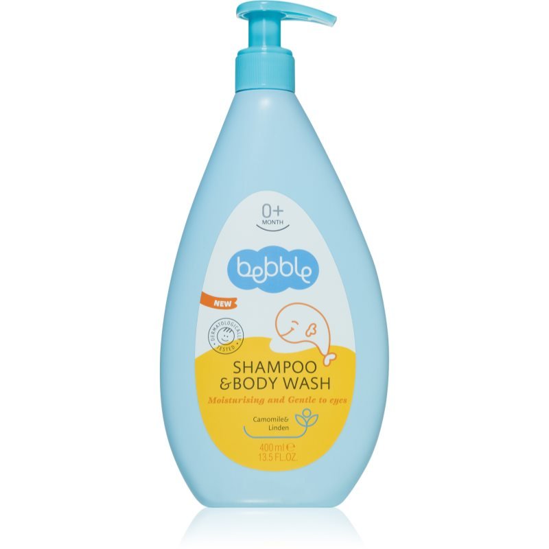 Bebble Shampoo & Body Wash Шампунь и гель для мытья 2 в 1 с экстрактом ромашки и липы для детей 400 мл
Bebble Shampoo & Body Wash Шампунь и гель для мытья 2 в 1 с экстрактом ромашки и липы для детей 400 мл