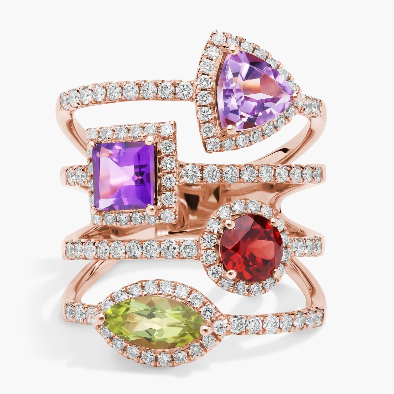 Кольцо с четырьмя искусственными камнями из розового золота 14 карат Blue Nile
Кольцо с четырьмя искусственными камнями из розового золота 14 карат Blue Nile