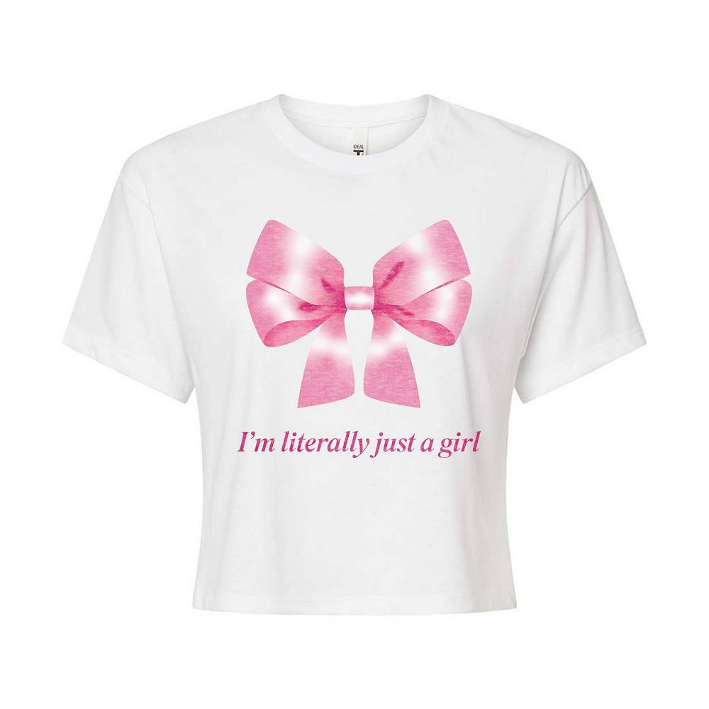 Укороченная футболка с бантом для юниоров буквально просто для девочек Licensed Character, белый
Укороченная футболка с бантом для юниоров буквально просто для девочек Licensed Character, белый