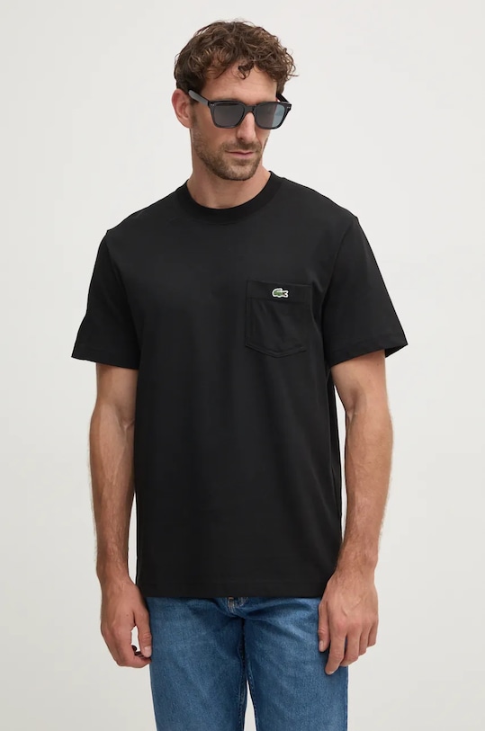 Хлопковая футболка Lacoste, черный
Хлопковая футболка Lacoste, черный
