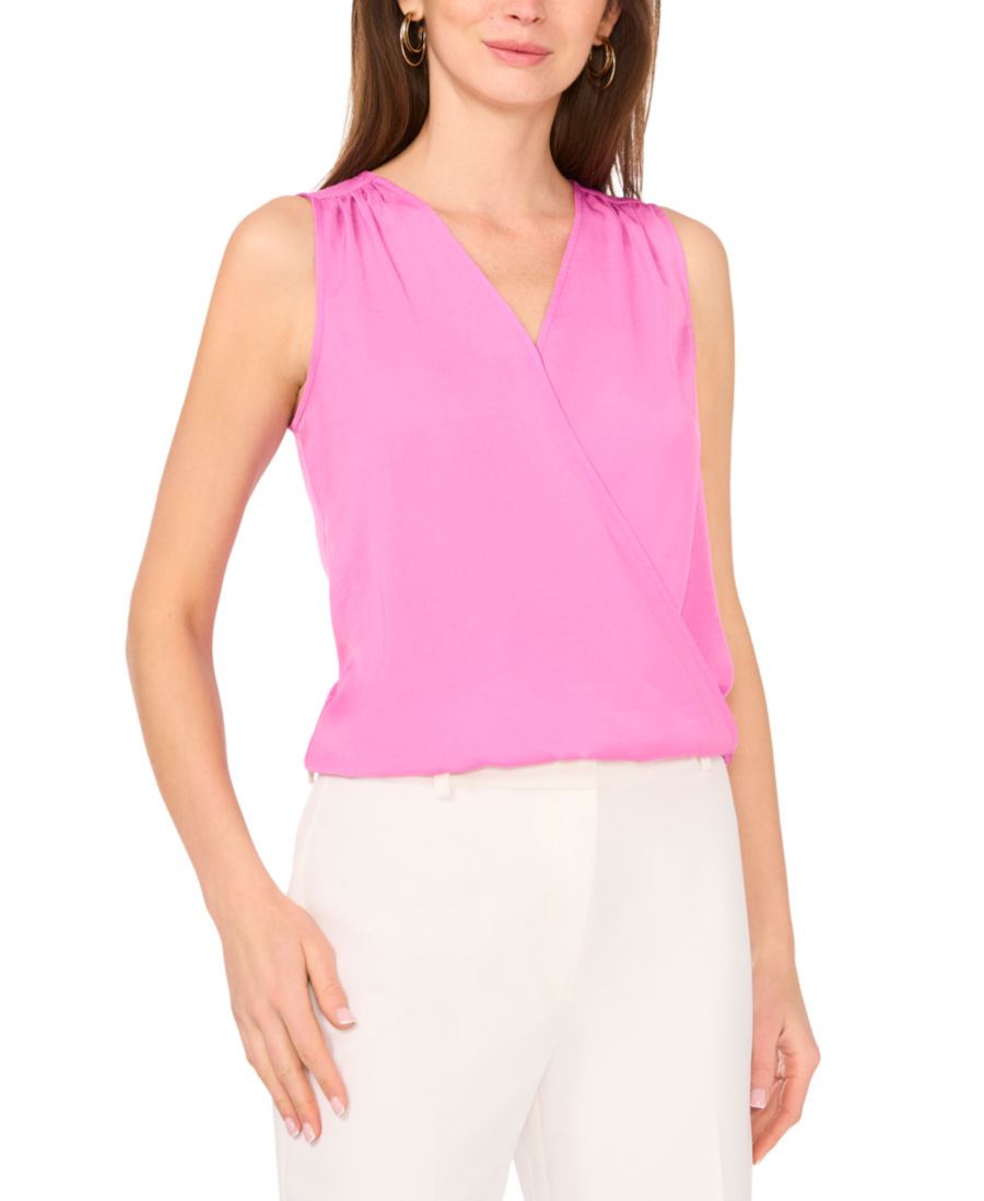 Женский топ без рукавов с имитацией запаха Vince Camuto, Violet Blu
Женский топ без рукавов с имитацией запаха Vince Camuto, Violet Blu