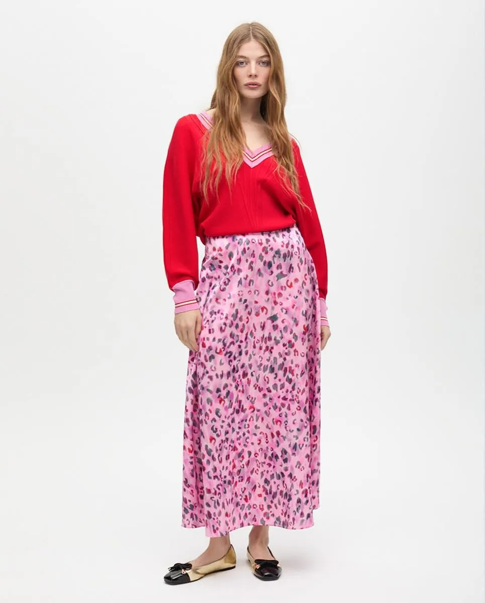 Юбка-солнце с принтом под зебру Lola Casademunt, серый/розовый
Юбка-солнце с принтом под зебру Lola Casademunt, серый/розовый