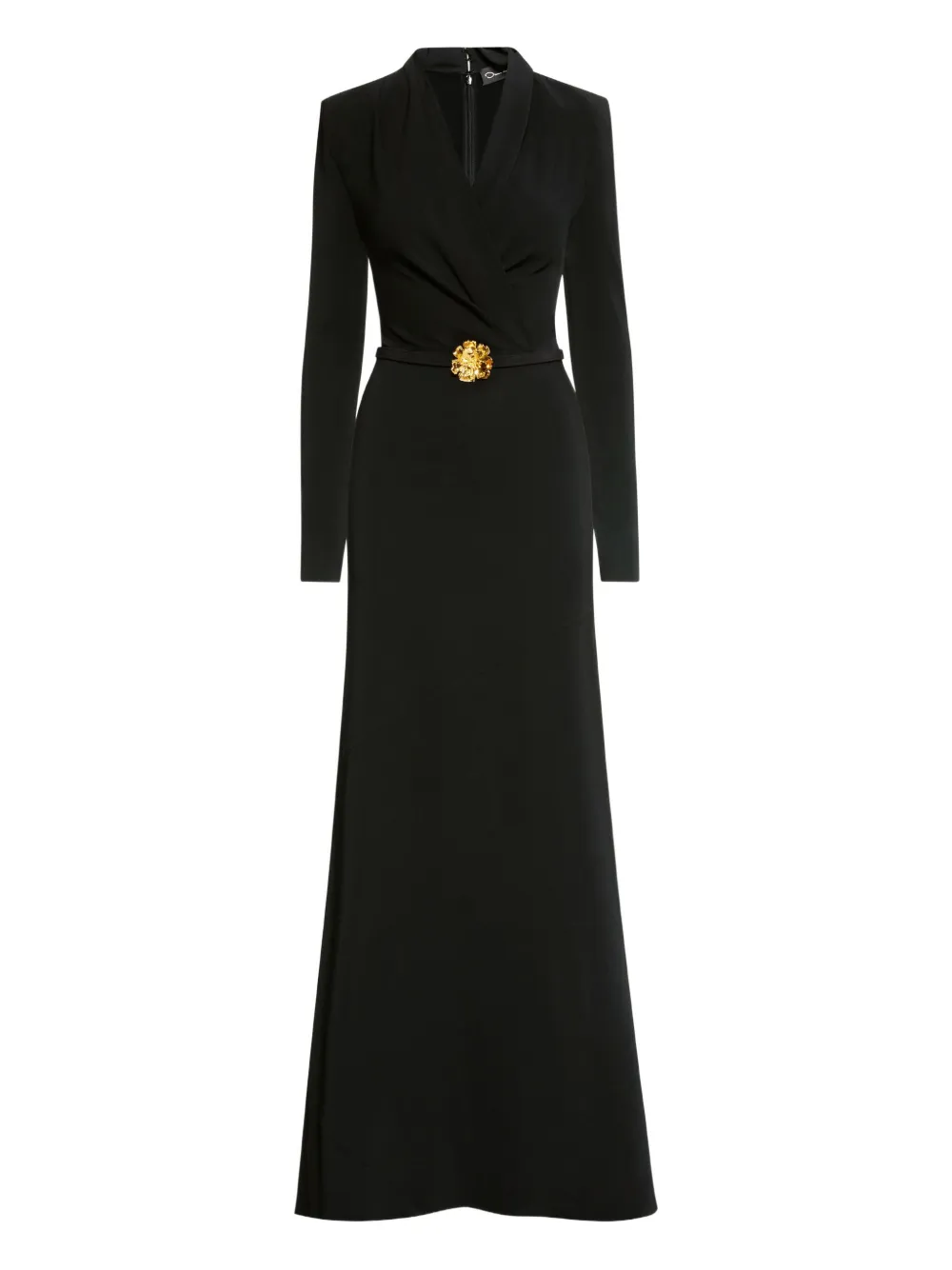 Платье с поясом и цветочным декором Oscar de la Renta, черный
Платье с поясом и цветочным декором Oscar de la Renta, черный