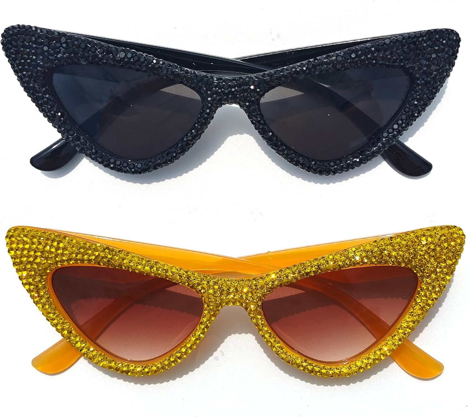 Солнцезащитные очки Willochra Diamond Bling для женщин, модные солнцезащитные очки «кошачий глаз» со стразами, женские очки с кристаллами и украшениями для вечеринок, 2pcs-black&yellow
Солнцезащитные очки Willochra Diamond Bling для женщин, модные солнцезащитные очки «кошачий глаз» со стразами, женские очки с кристаллами и украшениями для вечеринок, 2pcs-black&yellow