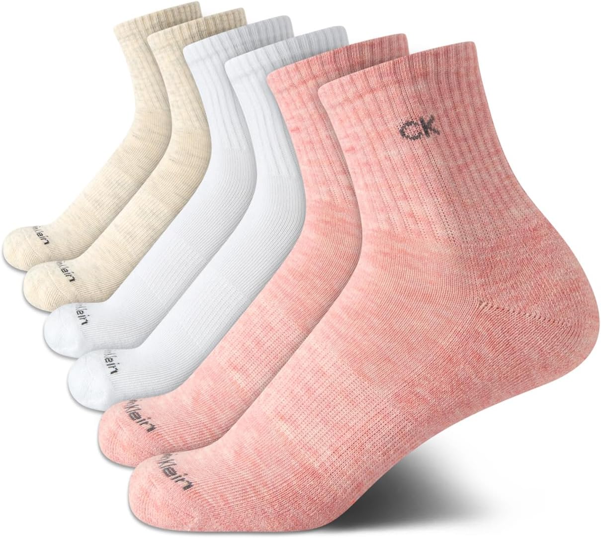 Женские носки Calvin Klein High Quarter - 6 пар махровых дышащих спортивных носков с мягкой подкладкой для женщин (размер обуви: 4-10), Pink Assorted
Женские носки Calvin Klein High Quarter - 6 пар махровых дышащих спортивных носков с мягкой подкладкой для женщин (размер обуви: 4-10), Pink Assorted