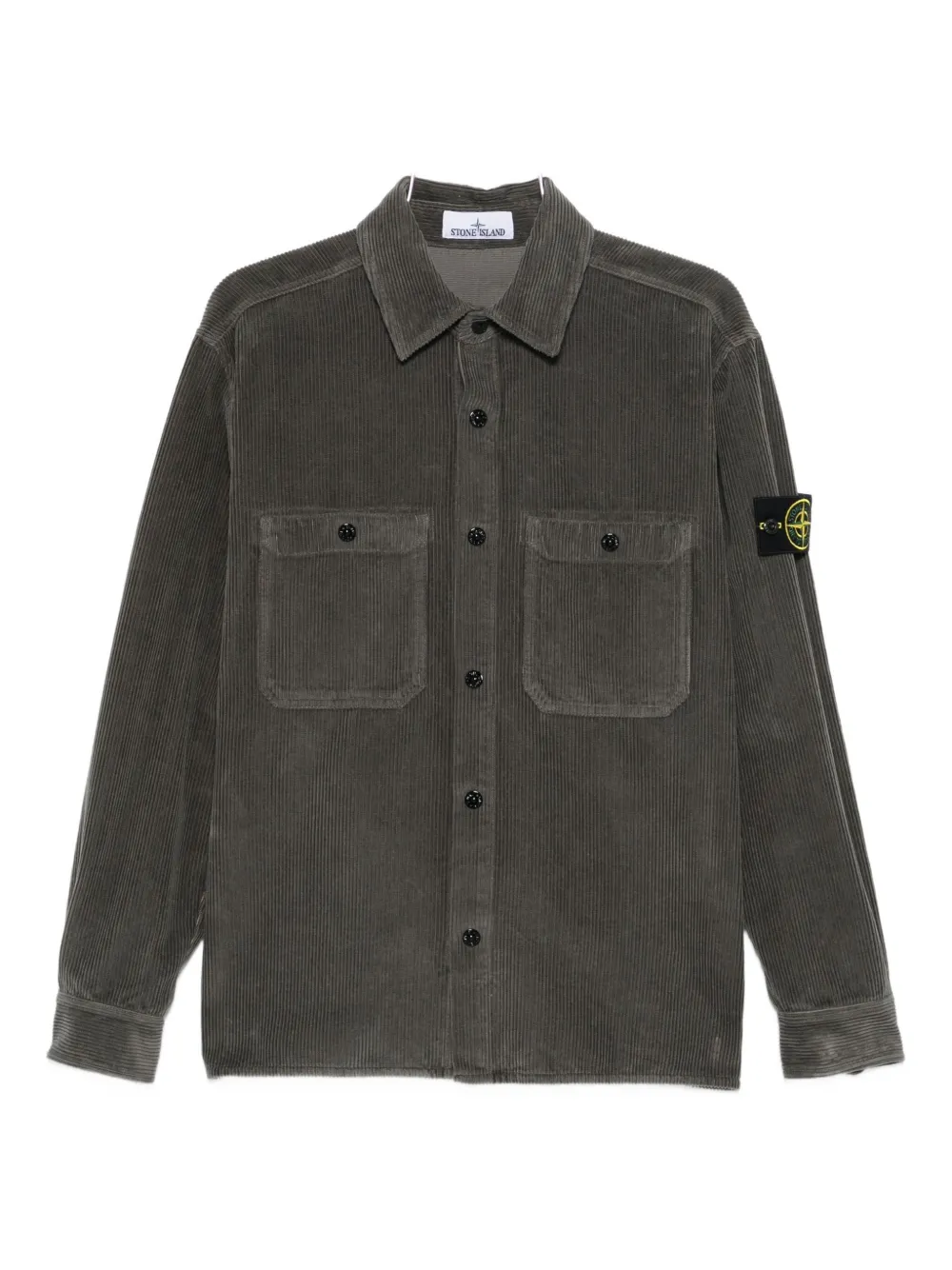 Вельветовая рубашка с карманом Stone Island, серый
Вельветовая рубашка с карманом Stone Island, серый