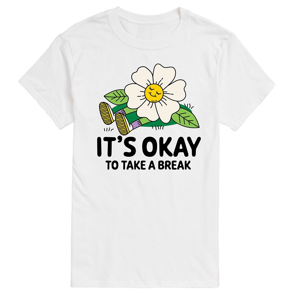 Мужская футболка с рисунком «It's OK Take A Break» Licensed Character, белый
Мужская футболка с рисунком «It's OK Take A Break» Licensed Character, белый