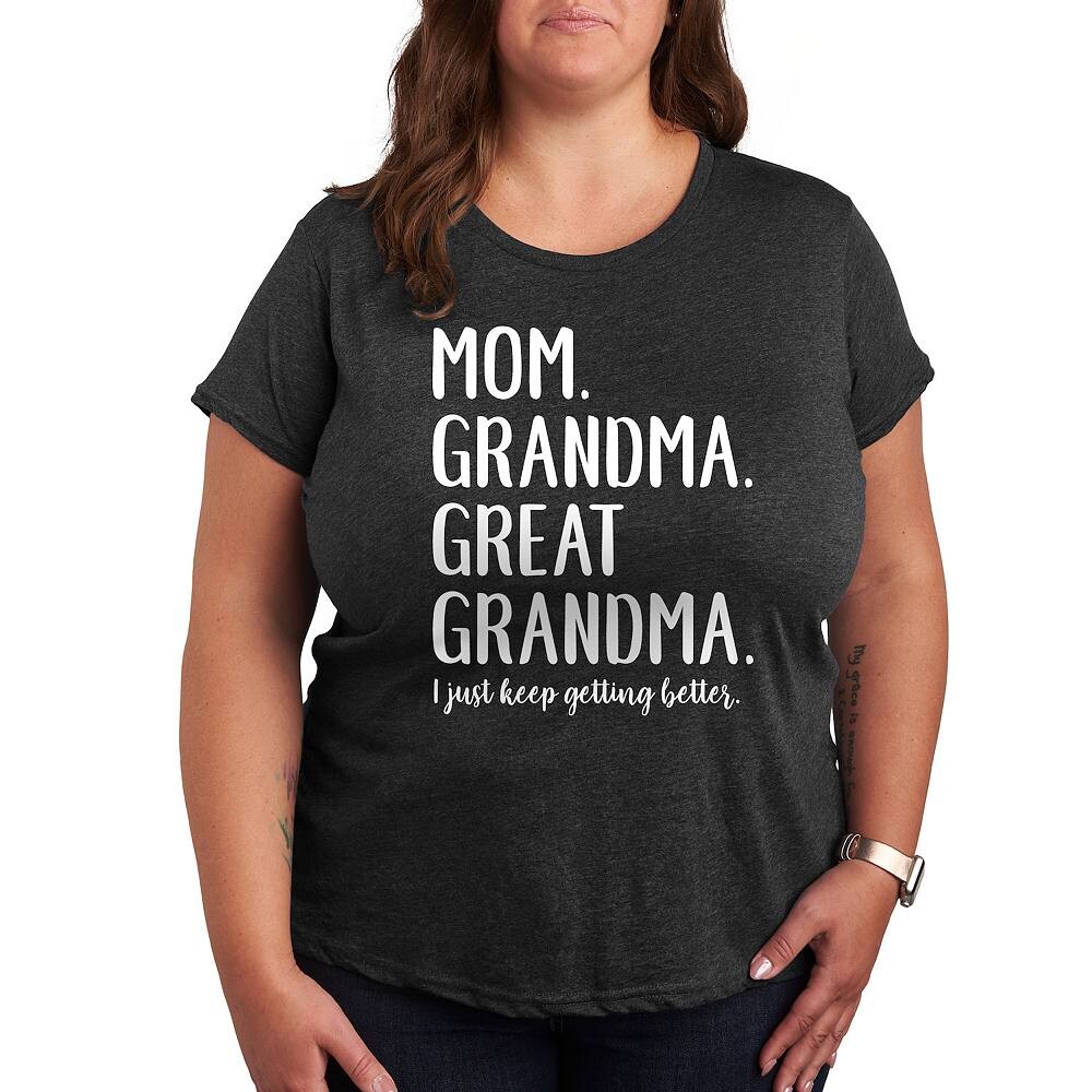 Футболка с рисунком Plus Mom Grandma Great Grandma Licensed Character, цвет Heather Charcoal
Футболка с рисунком Plus Mom Grandma Great Grandma Licensed Character, цвет Heather Charcoal