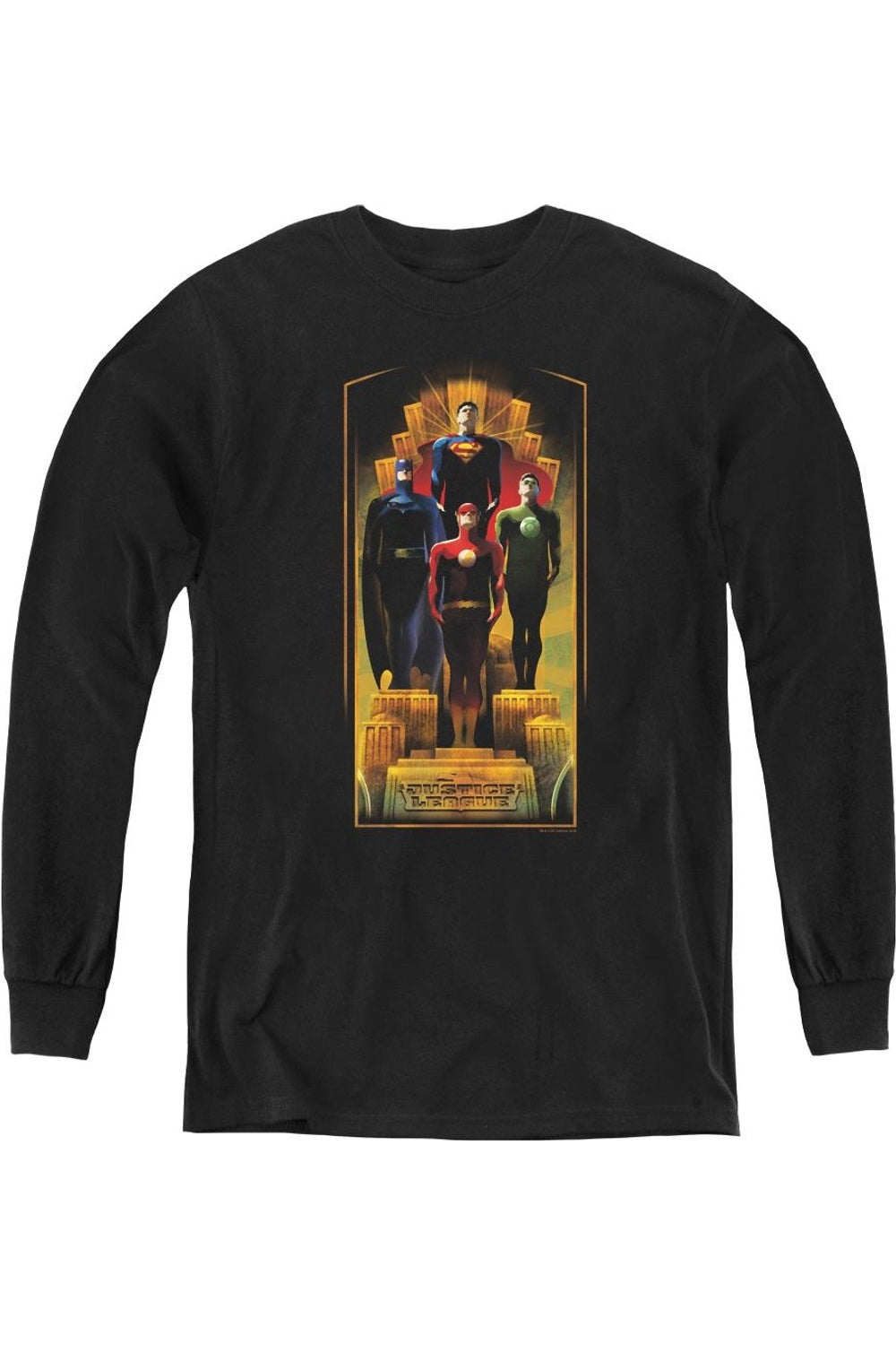 Футболка с длинным рукавом для подростков "Лига справедливости Америки" Gildan, черный
Футболка с длинным рукавом для подростков "Лига справедливости Америки" Gildan, черный