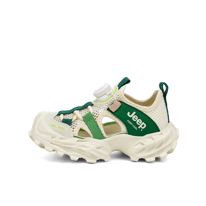 Детские сандалии с низким верхом, устойчивые к истиранию, легкие, амортизирующие, нескользящие Jeep, бежевый/зеленый
Детские сандалии с низким верхом, устойчивые к истиранию, легкие, амортизирующие, нескользящие Jeep, бежевый/зеленый