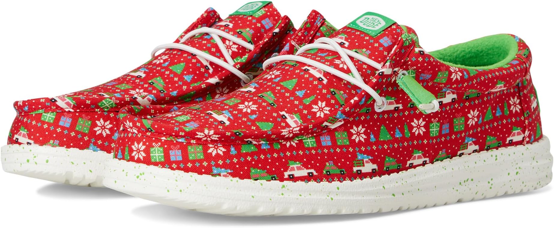 Лоферы Hey Dude Men's Wally Holiday Sweater, Red/Green/Multi
Лоферы Hey Dude Men's Wally Holiday Sweater, Red/Green/Multi