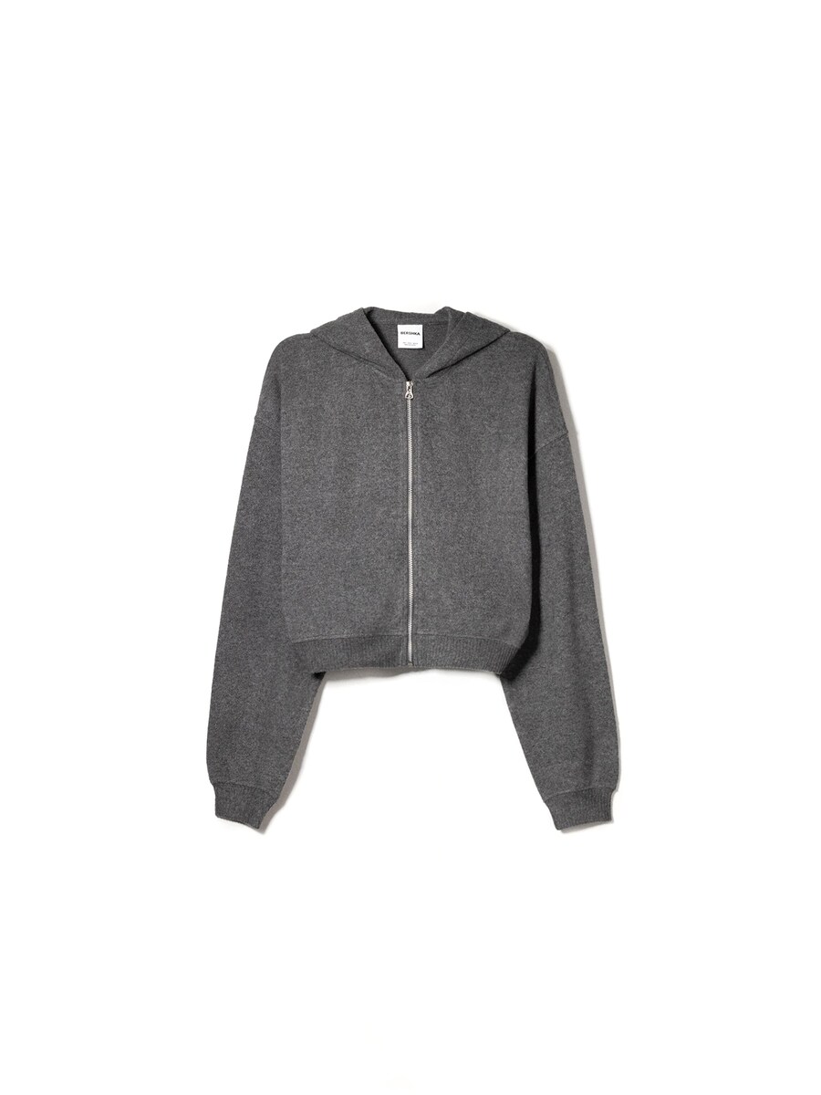 Толстовка с капюшоном на молнии Bershka, темно-серый
Толстовка с капюшоном на молнии Bershka, темно-серый