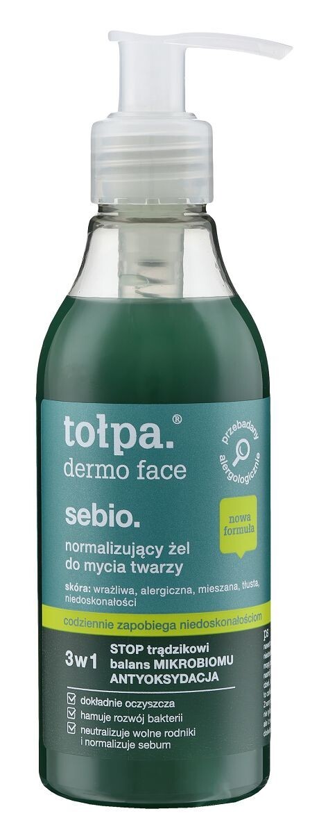 Tołpa Sebio гель для умывания лица, 195 ml
Tołpa Sebio гель для умывания лица, 195 ml
