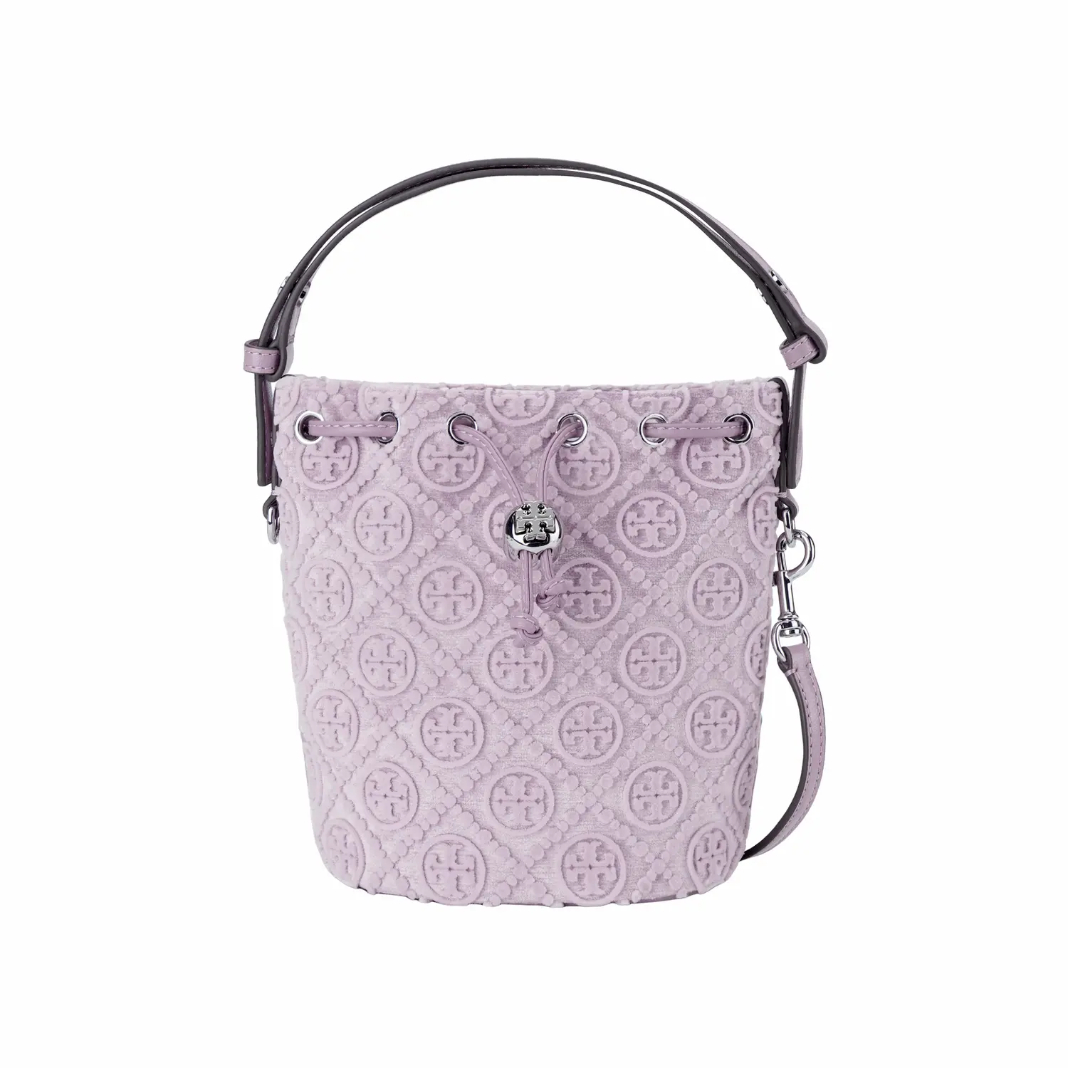 TORY BURCH Монограмма Т Вязка Мини Сумка Панама Через Плечо Женская Сирень 
TORY BURCH Монограмма Т Вязка Мини Сумка Панама Через Плечо Женская Сирень