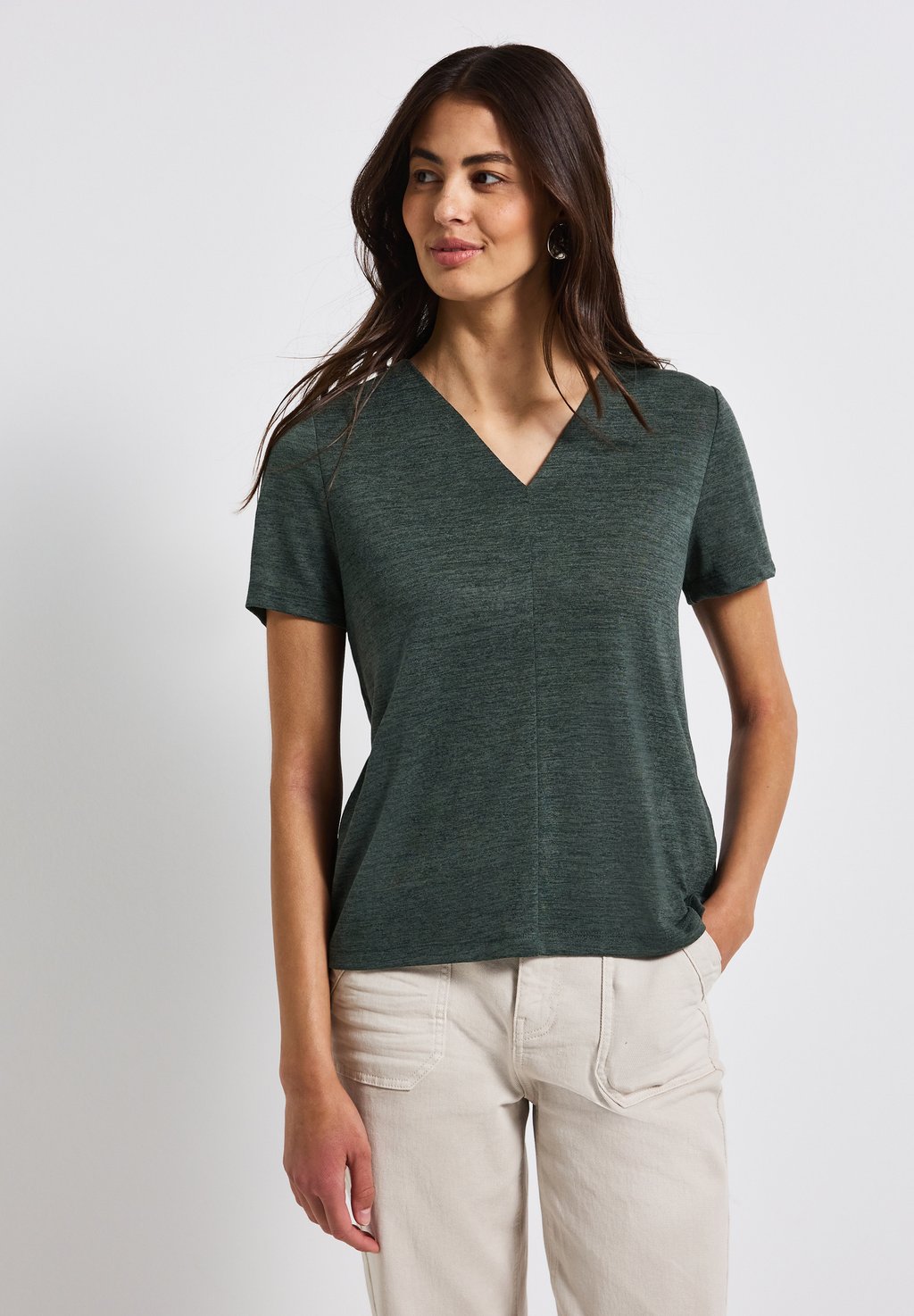 Базовая футболка Street One, цвет Grün 
Базовая футболка Street One, цвет Grün