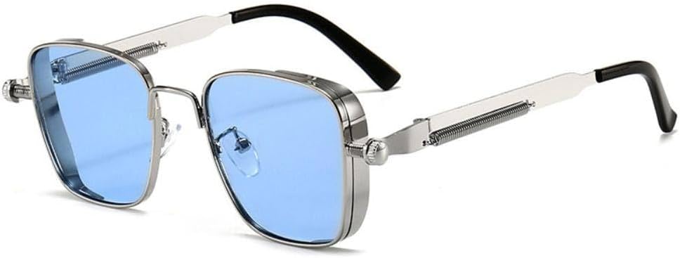 Солнцезащитные очки в стиле панк с металлической оправой, защита глаз от УФ-излучения 400, ретро-очки, аксессуары для путешествий, украшение для уличных фотосессий HVTVTLA, Blue
Солнцезащитные очки в стиле панк с металлической оправой, защита глаз от УФ-излучения 400, ретро-очки, аксессуары для путешествий, украшение для уличных фотосессий HVTVTLA, Blue