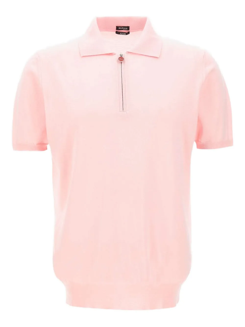 Полосатое поло на молнии до половины Kiton, розовый
Полосатое поло на молнии до половины Kiton, розовый