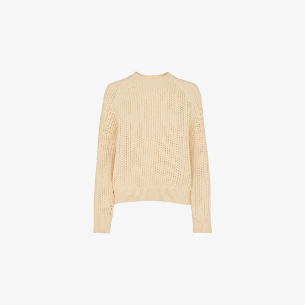 Джемпер Whistles с ажурной вязкой и круглым вырезом, бежевый
Джемпер Whistles с ажурной вязкой и круглым вырезом, бежевый