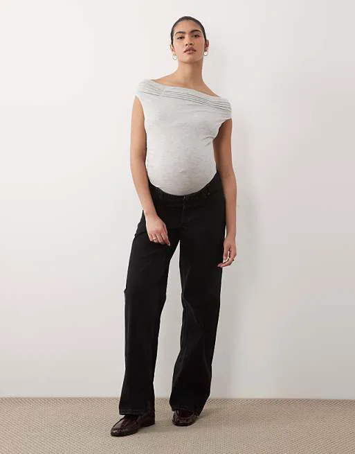 Черные широкие джинсы для папы ASOS DESIGN Maternity
Черные широкие джинсы для папы ASOS DESIGN Maternity
