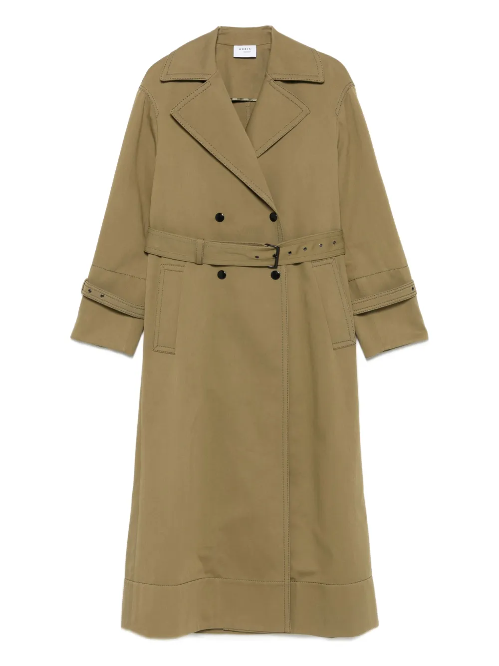 Двубортный тренч Akris Punto, зеленый
Двубортный тренч Akris Punto, зеленый