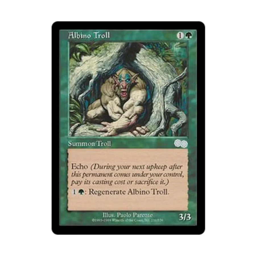 CCG Тролль-альбинос (U), MTG - Urza's Saga
CCG Тролль-альбинос (U), MTG - Urza's Saga