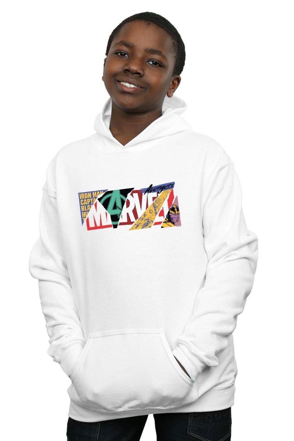 Толстовка с логотипом и коллажем Marvel, белый
Толстовка с логотипом и коллажем Marvel, белый