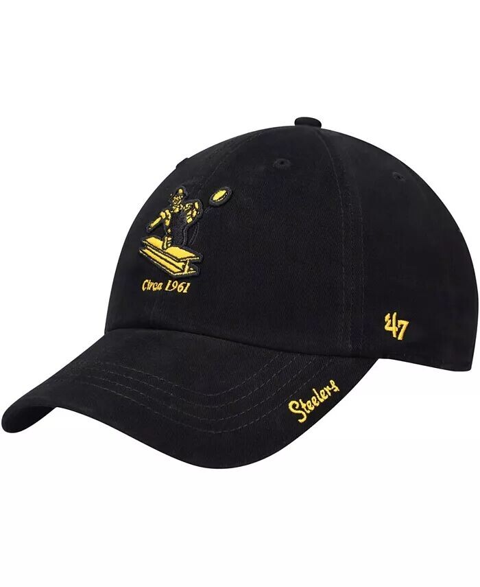 Женская черная бейсболка Pittsburgh Steelers Miata Clean Up Legacy Adjustable '47 Brand
Женская черная бейсболка Pittsburgh Steelers Miata Clean Up Legacy Adjustable '47 Brand