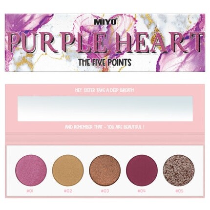 The Five Points Palette Палитра теней для век Purple Heart 6,5 г Assorted
The Five Points Palette Палитра теней для век Purple Heart 6,5 г Assorted