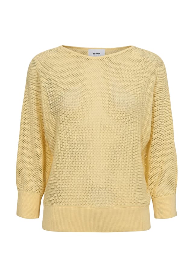 Свитер "Монис" с вырезом лодочкой Nümph, золотой 
Свитер "Монис" с вырезом лодочкой Nümph, золотой