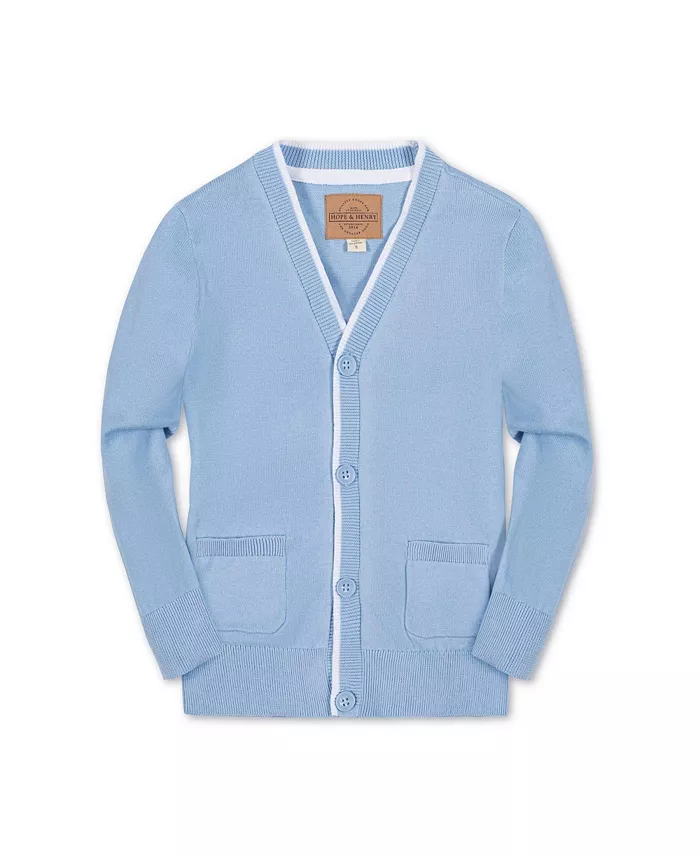 Кардиган с длинными рукавами и контрастной отделкой для мальчиков Baby Boys Hope & Henry, синий
Кардиган с длинными рукавами и контрастной отделкой для мальчиков Baby Boys Hope & Henry, синий