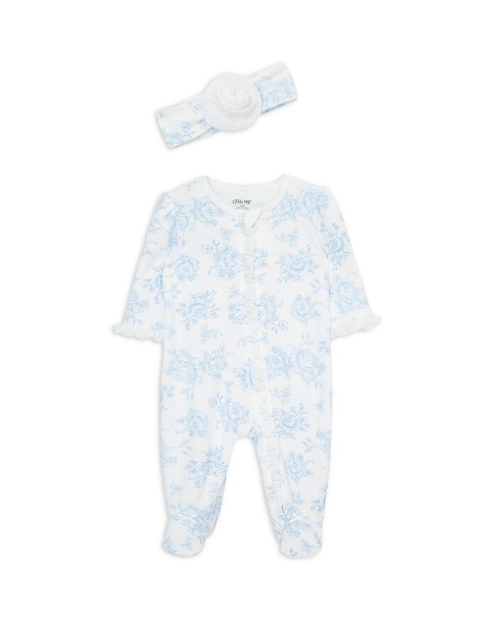 Футболка Little Me Girls с принтом роз и повязкой на голову — для малышей, синий
Футболка Little Me Girls с принтом роз и повязкой на голову — для малышей, синий